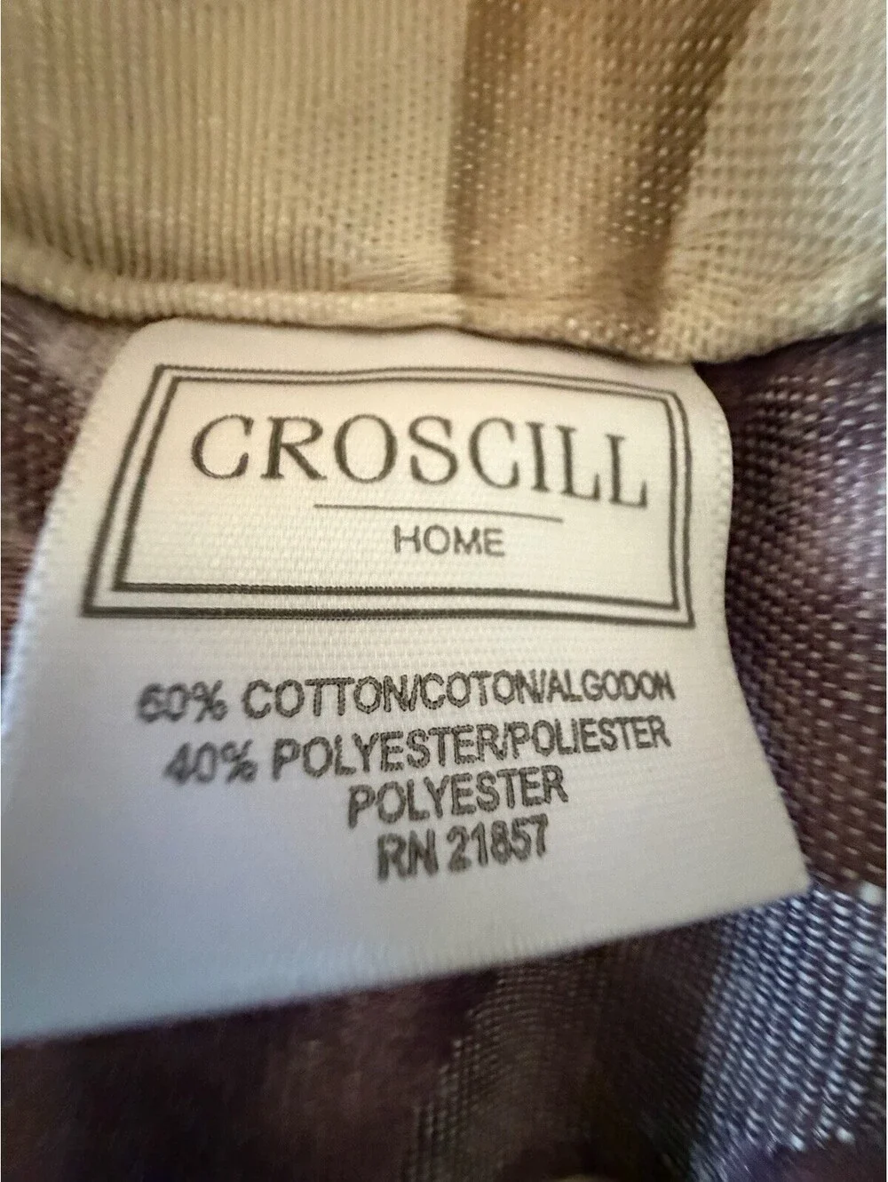 Croscill Chambord Cassis Amethyst Valance 17x78” Set Of 3 Purple Damask Valances